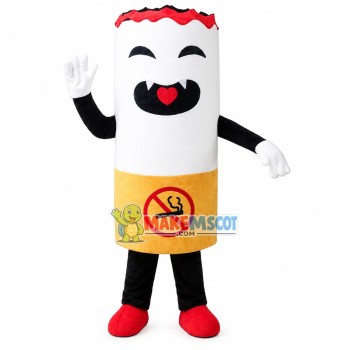 Lighted Cigarette Mascot Cartoon Costume Lighted Cigarette Mascot Cartoon Costume