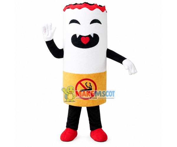 Lighted Cigarette Mascot Cartoon Costume Lighted Cigarette Mascot Cartoon Costume