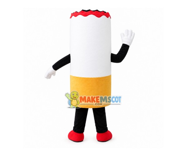 Lighted Cigarette Mascot Cartoon Costume