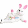 Relaxed Lying White Rabbit Mascot Costume