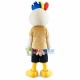 Blue Crown Bird Mascot Cartoon Costume