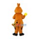 Brown Dragon With Sharp Teeth Mascot Costume Brown Dragon With Sharp Teeth Mascot Costume