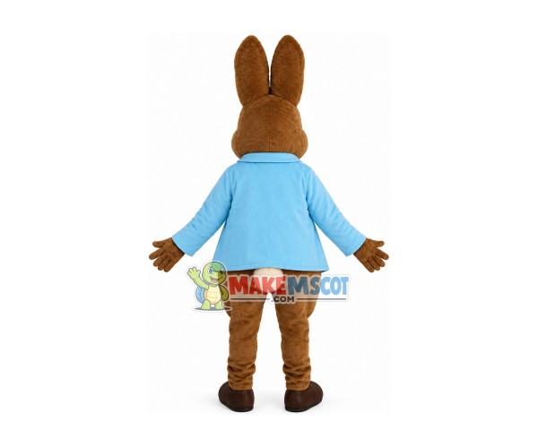 Easter Bunny In The Coat Mascot Costume Easter Bunny In The Coat Mascot Costume