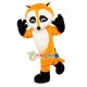 Running Yellow Raccoon Mascot Costume Running Yellow Raccoon Mascot Costume