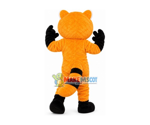 Running Yellow Raccoon Mascot Costume Running Yellow Raccoon Mascot Costume
