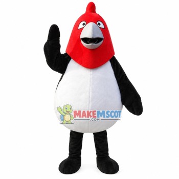 Cartoon Red Head Chicken Mascot Costume