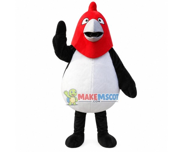 Cartoon Red Head Chicken Mascot Costume