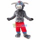 Muscular Bull In Red Shorts Mascot Costume Muscular Bull In Red Shorts Mascot Costume