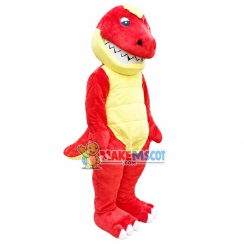 Angry Red Tyrannosaurus Mascot Costume
