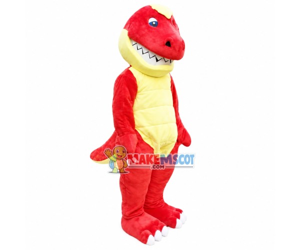 Angry Red Tyrannosaurus Mascot Costume Angry Red Tyrannosaurus Mascot Costume