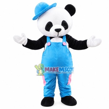 Adorable Panda Brother Mascot Costume Adorable Panda Brother Mascot Costume