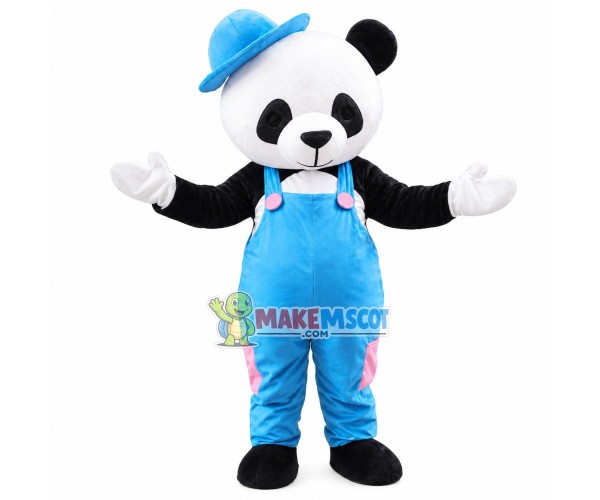Adorable Panda Brother Mascot Costume Adorable Panda Brother Mascot Costume