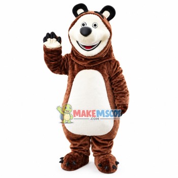 Smiley Misha Bear Mascot Costume