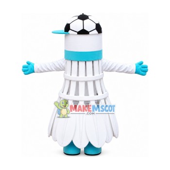 Badminton With Cap Mascot Costume Badminton With Cap Mascot Costume
