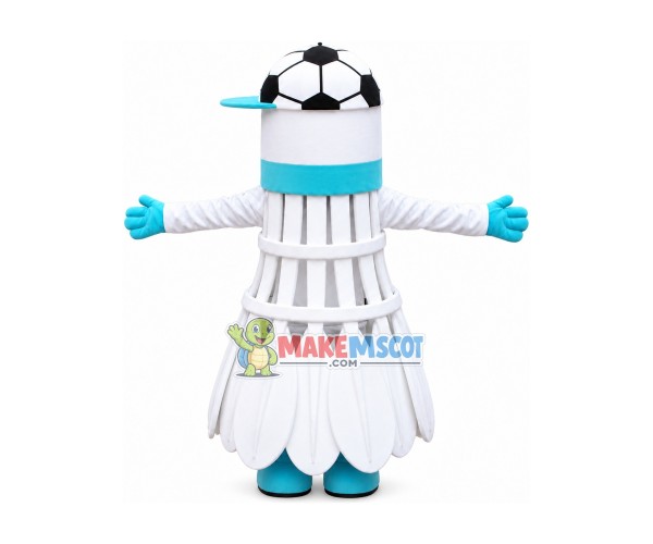 Badminton With Cap Mascot Costume Badminton With Cap Mascot Costume