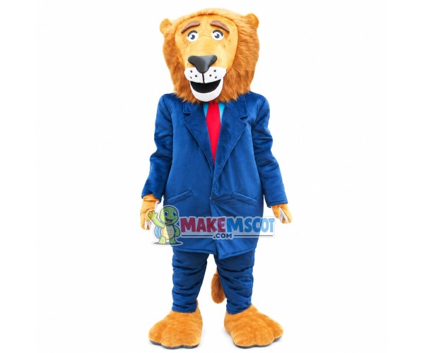 Respected Mayor Of Lion Mascot Costume Respected Mayor Of Lion Mascot Costume