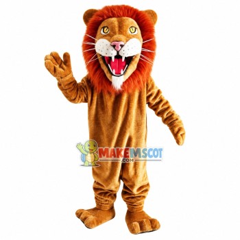 Roaring Hunting Lion Mascot Costume
