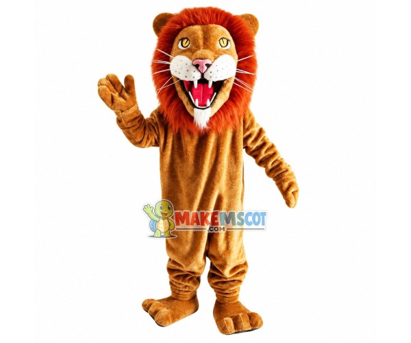 Roaring Hunting Lion Mascot Costume Roaring Hunting Lion Mascot Costume