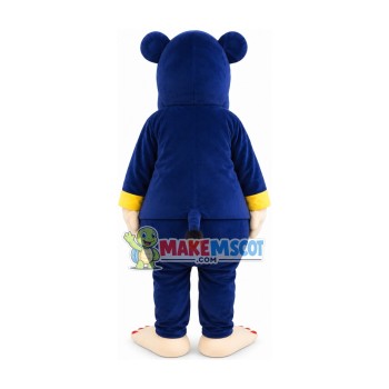 Depressed Dark Blue Orangutan Mascot Costume Depressed Dark Blue Orangutan Mascot Costume