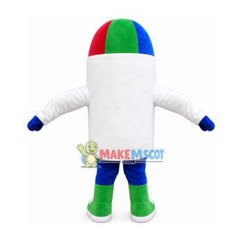 Colored Crayon Mascot Costume For Event Colored Crayon Mascot Costume For Event