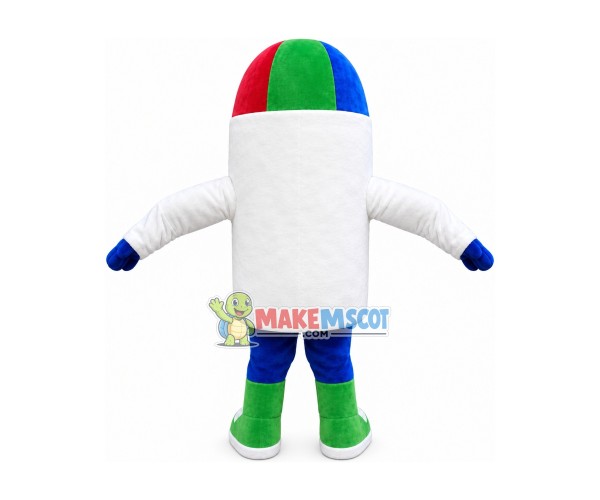Colored Crayon Mascot Costume For Event Colored Crayon Mascot Costume For Event