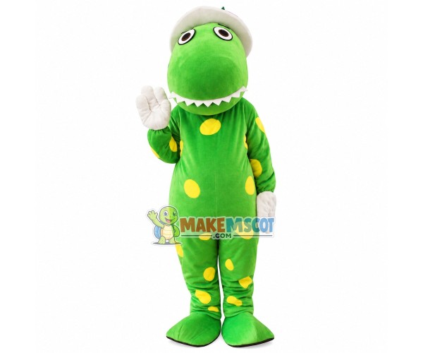 Gentle Green Dinosaur Mascot Costume Gentle Green Dinosaur Mascot Costume