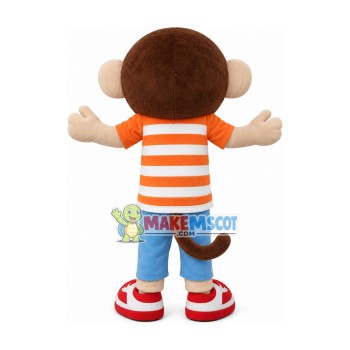 Pleased Monkey Mascot Costume In The Set Pleased Monkey Mascot Costume In The Set