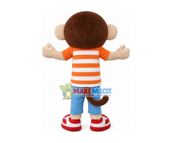 Pleased Monkey Mascot Costume In The Set Pleased Monkey Mascot Costume In The Set