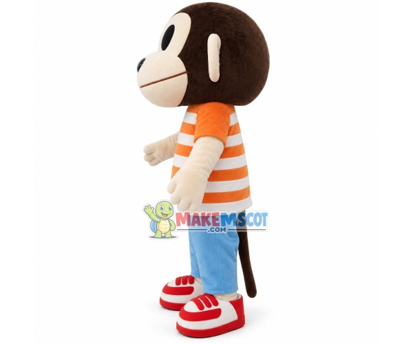 Pleased Monkey Mascot Costume In The Set Pleased Monkey Mascot Costume In The Set