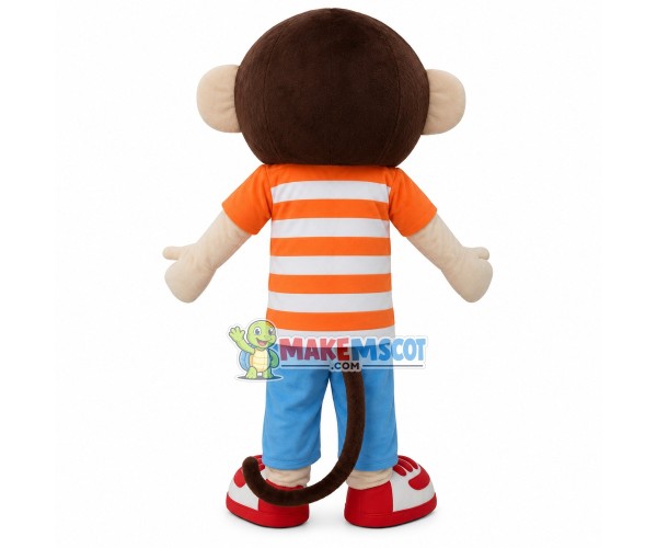 Pleased Monkey Mascot Costume In The Set Pleased Monkey Mascot Costume In The Set