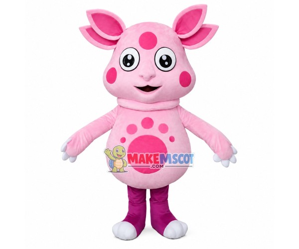 Four Eared Pig Mascot Funny Cartoon Costume Four Eared Pig Mascot Funny Cartoon Costume