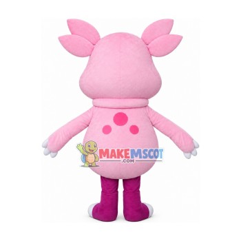 Four Eared Pig Mascot Funny Cartoon Costume Four Eared Pig Mascot Funny Cartoon Costume