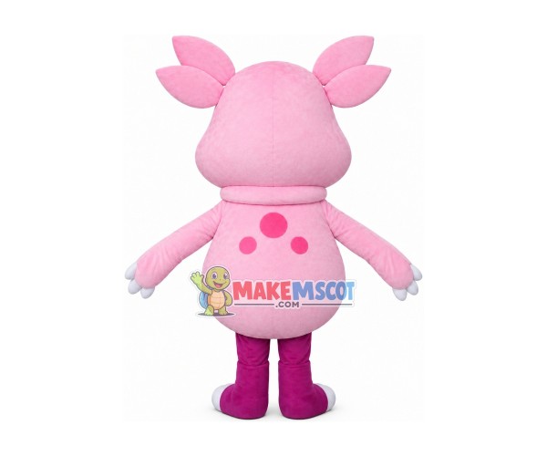 Four Eared Pig Mascot Funny Cartoon Costume Four Eared Pig Mascot Funny Cartoon Costume