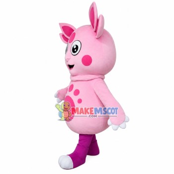 Four Eared Pig Mascot Funny Cartoon Costume