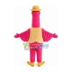 Pink Ostrich On Vacation Mascot Costume Pink Ostrich On Vacation Mascot Costume