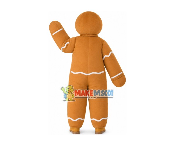 Gingerbread Man Mascot Costume For Christmas Party Gingerbread Man Mascot Costume For Christmas Party