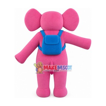 Little Pink Elephant Mascot Costume