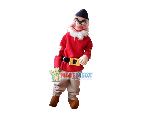 Grumpy Dwarf Mascot Adult Costume Grumpy Dwarf Mascot Adult Costume