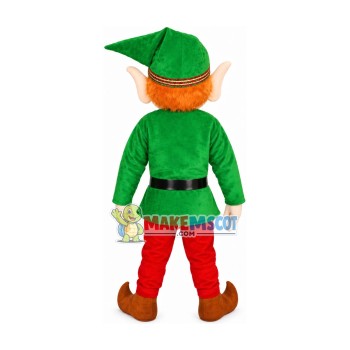 Sharp-eared Green Elf Mascot Costume Sharp-eared Green Elf Mascot Costume