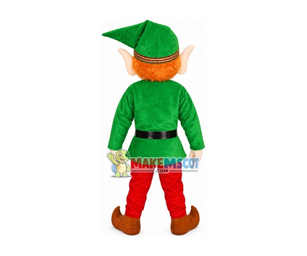 Sharp-eared Green Elf Mascot Costume Sharp-eared Green Elf Mascot Costume
