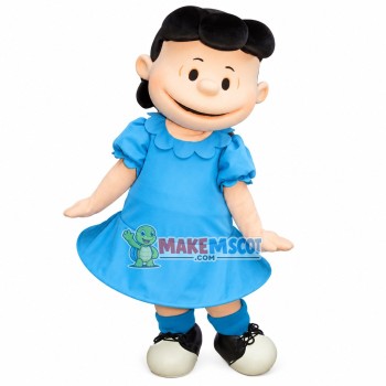 Lucy Van Pelt Mascot Cartoon Costume Lucy Van Pelt Mascot Cartoon Costume