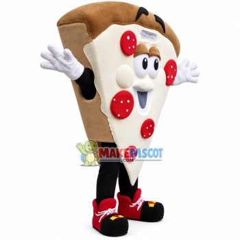 Sausage Cheese Pizza Mascot Costume