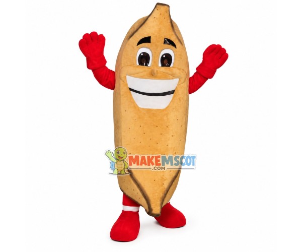 Discolored Banana Mascot Costume
