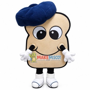 Sliced Bread In The Chef Hat Mascot Costume