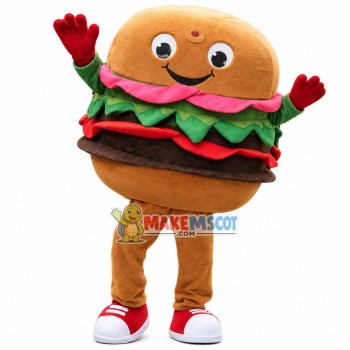 Healthy Veggie Burger Mascot Costume