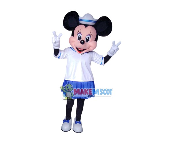 Minnie In The Sailor Skirt Mascot Costume Minnie In The Sailor Skirt Mascot Costume