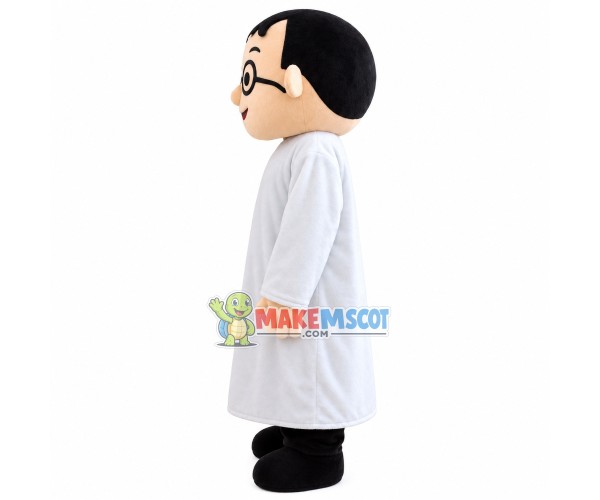 Round Glasses Ancient Teacher Mascot Costume Round Glasses Ancient Teacher Mascot Costume