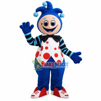 Clown With Bells Mascot Costume Clown With Bells Mascot Costume