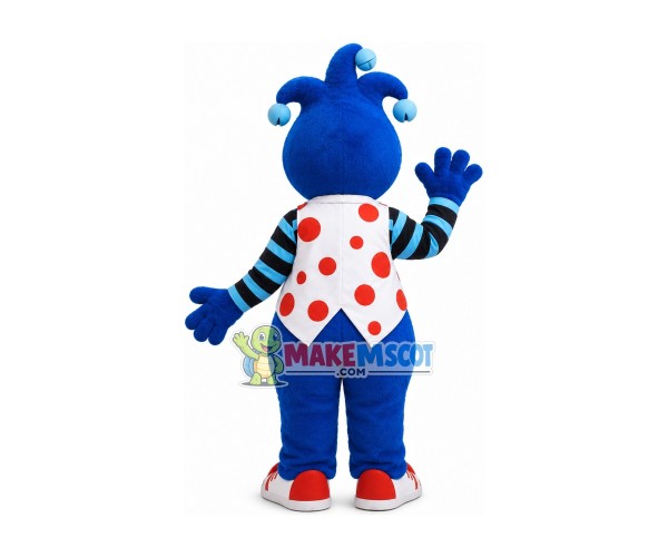 Clown With Bells Mascot Costume Clown With Bells Mascot Costume