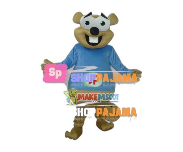 Bright Funny Groundhog Mascot Costume Bright Funny Groundhog Mascot Costume
